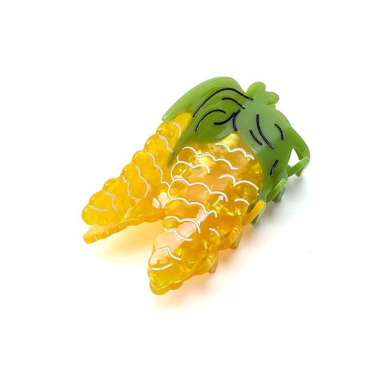 Hair Claw Corn Pepper Design Back Head Shark Clip Easy Hold No Slip Updo Hair Styling Tool Hair Accessory