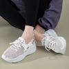 Women's Mesh Hole Shoes Breathable Thick Sole Versatile Sports Shoes Student Casual Running Shoes