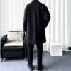 ROMON Men's Mid-Length Stand Collar Trench Coat