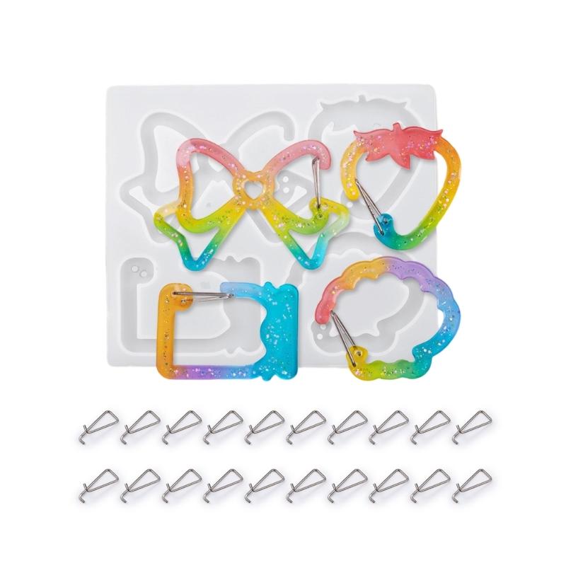 Многофункциональные силиконовые формы для ювелирных изделий Формы для кулонов в виде кошек Силиконовые формы для брелоков для смоляных сережек и кулонов