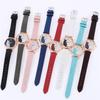Cute Cat Pattern Quartz Watch Kids Students Wristwatch