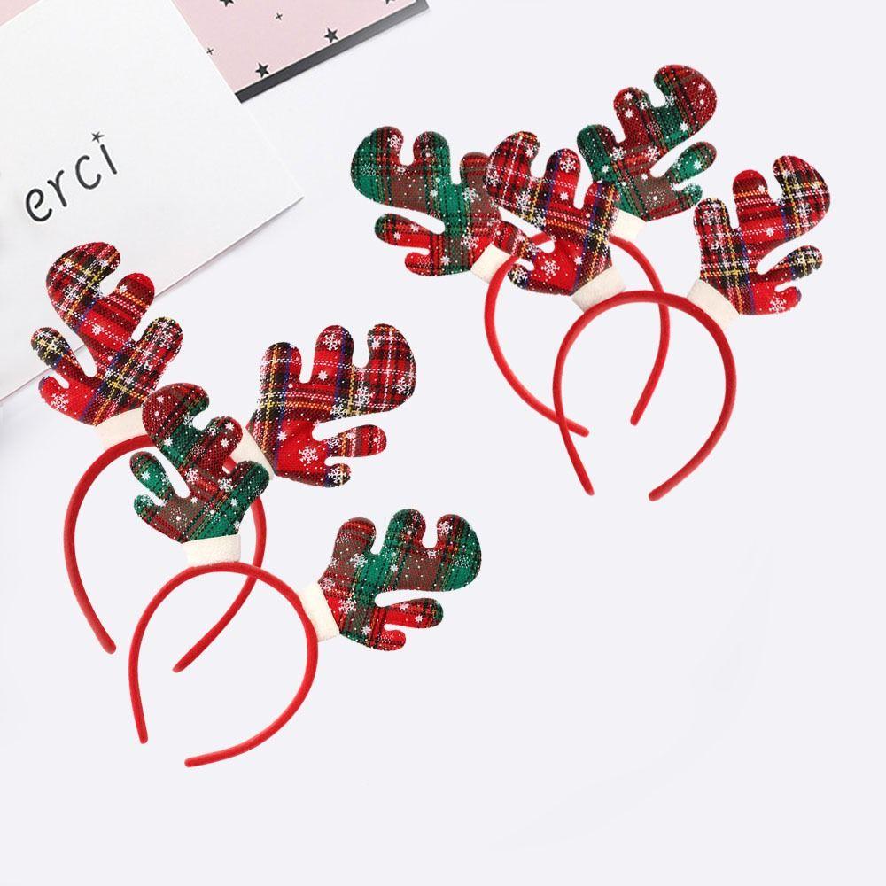 Wear-resistant Christmas Antler Headbands Non-slip Cosplay Headbands  Party Favors
