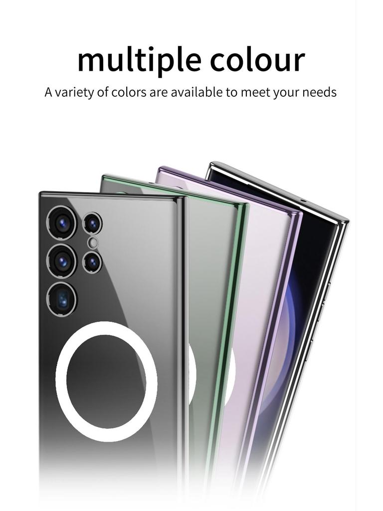 Samsung S24 Ultra Magnetic Wireless Charging TPU Transparent Phone Case