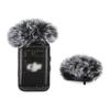 Gray Windscreen Microphone Furry Wind Muff Gray Foam for DJI MIC 2/OSMO POCKET 3, 2-Pack