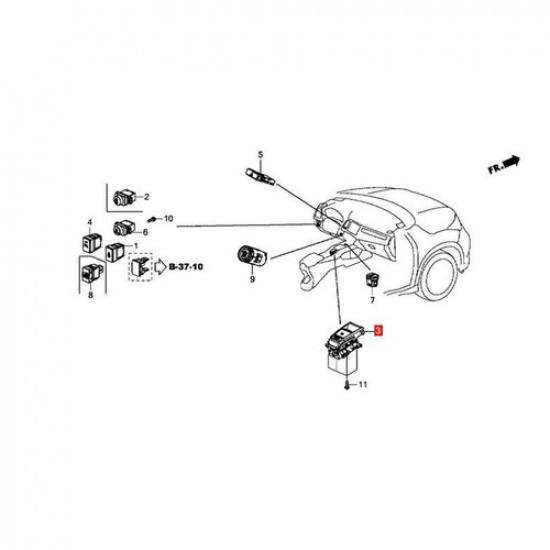 &+ Electric HandBrake Parking Switch 35355-T7A-J01 for Honda HRV XRV VEZEL