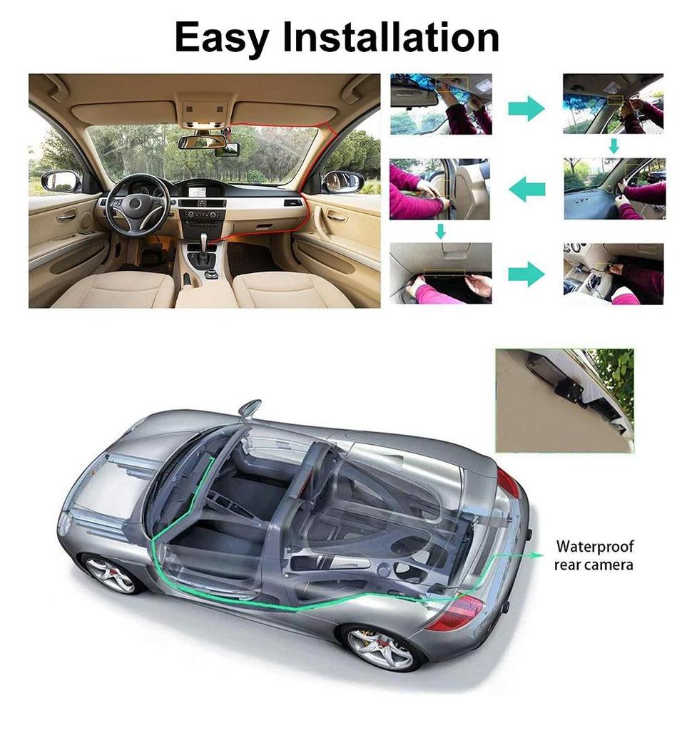 Car DVR Dash Cam Full HD 1080P Vehicle Camera Drive Video Recorder Auto Dashcam Black Box Car Accessories Registrator Rear View