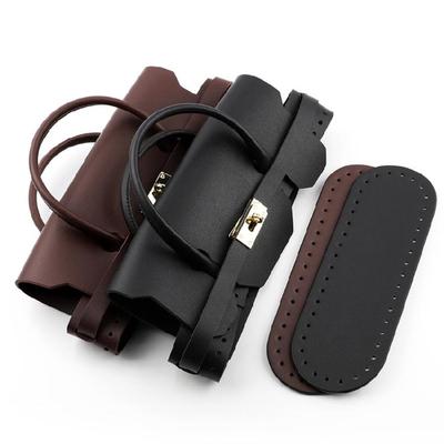 Easy To Use Handmade Knitting Bag Parts Quality PU Handcrafts Bottom Sewing Accessories for Handbag Designing