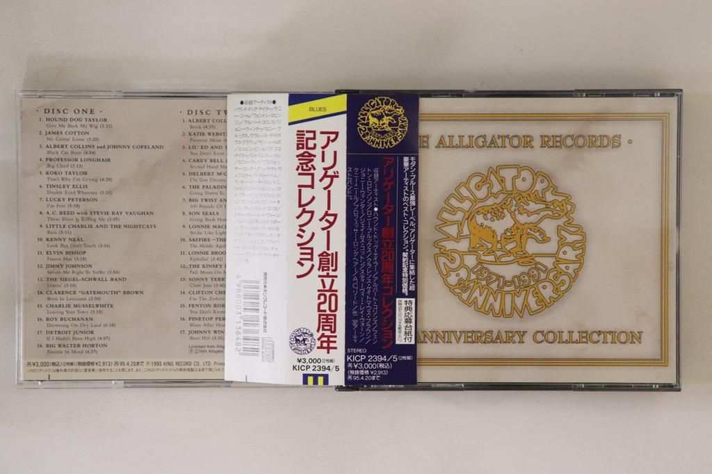CD VARIOUS - Alligator Records 20th Anniversary  KICP23945 ALLIGATOR 1993 Japan Obi Blues Used