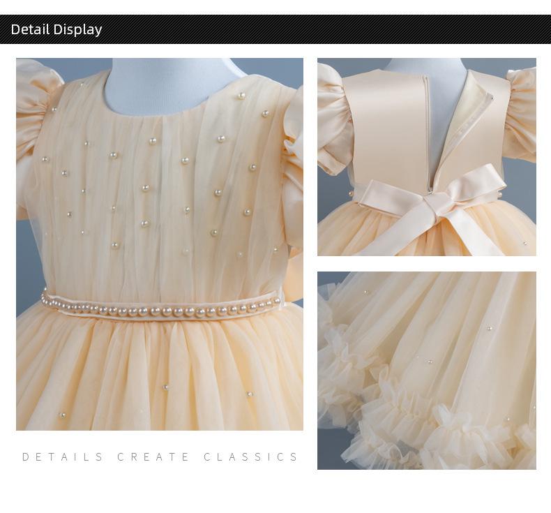 Baby Fluffy Summer Dress: Princess Skirt for Girls' Birthday, Banquet, or Performance.