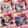 Sailor Moon Sailor Mercury Anime Plush Pillow Cover Soft Short Plush Cushion Cover For Sofa Bedroom Home Decor Gift Decoration
