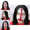 Halloween Horror Props Ghost House Escape Room Npc Latex Mask For Adults