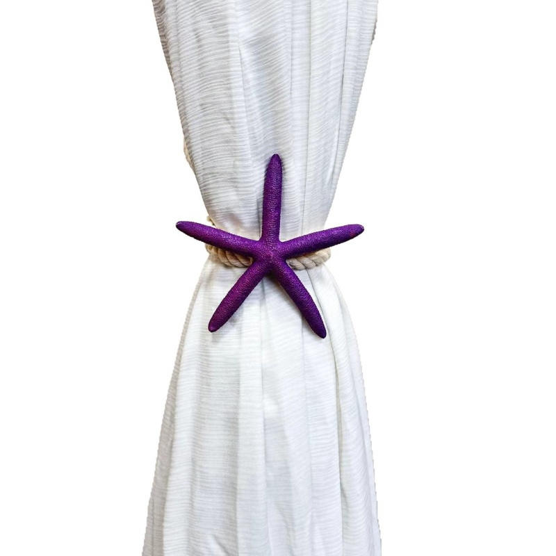High Quality Starfish Curtain Tieback Rope Drapery Holdbacks Tie Room Decor Nordic Bedroom Decorations Curtain Holdback