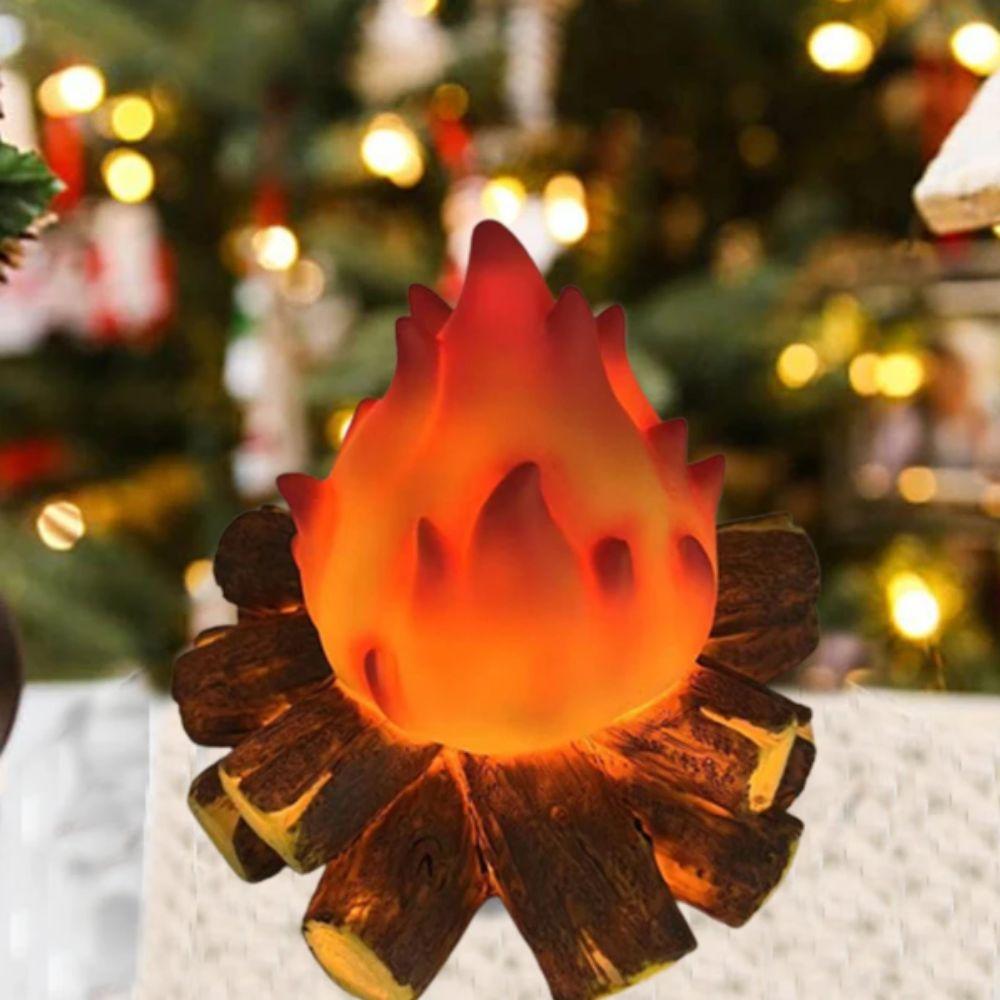 Modern Style Christmas Atmosphere Lamp Resin Material Tabletop Decor  Desktop Display