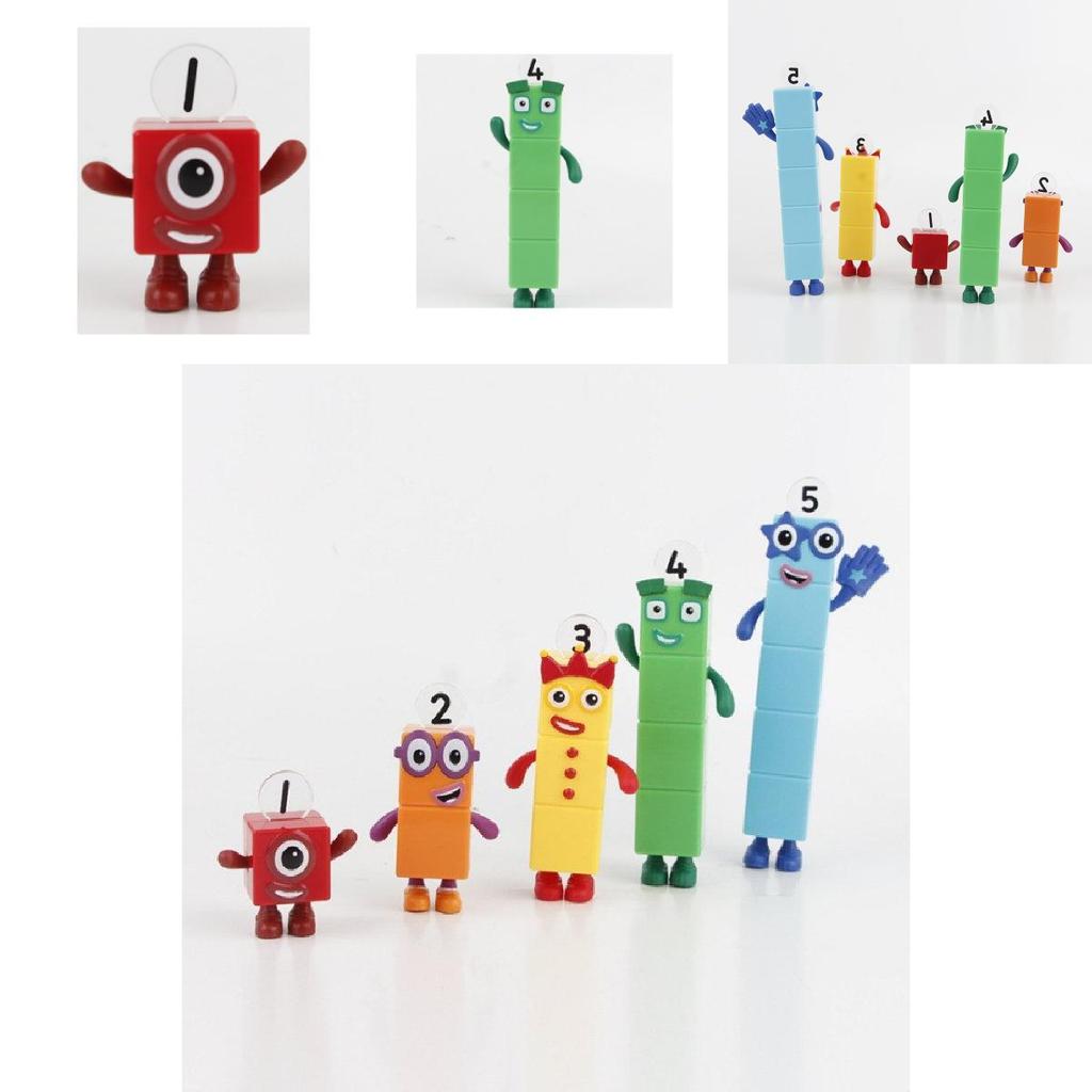 Numberblocks Barevné Stavebnice Roztomilé Transformovatelné Figurky Pro Dětské Hraní