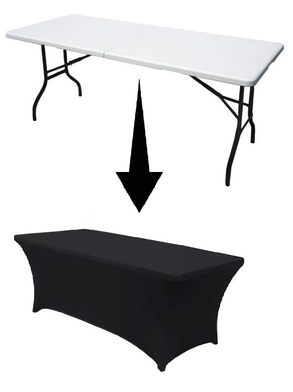 Cover For Catering Banquet Table 180X76 Cm Full Without Bow