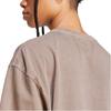 adidas Originali Confortevoli alla Moda Versatili T-Shirt a Maniche Corte Top da Donna Marrone Ombra JD5347