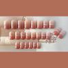 Icy Transparent Southern Pomelo Polka Dot Gradient False Nail Art Tips