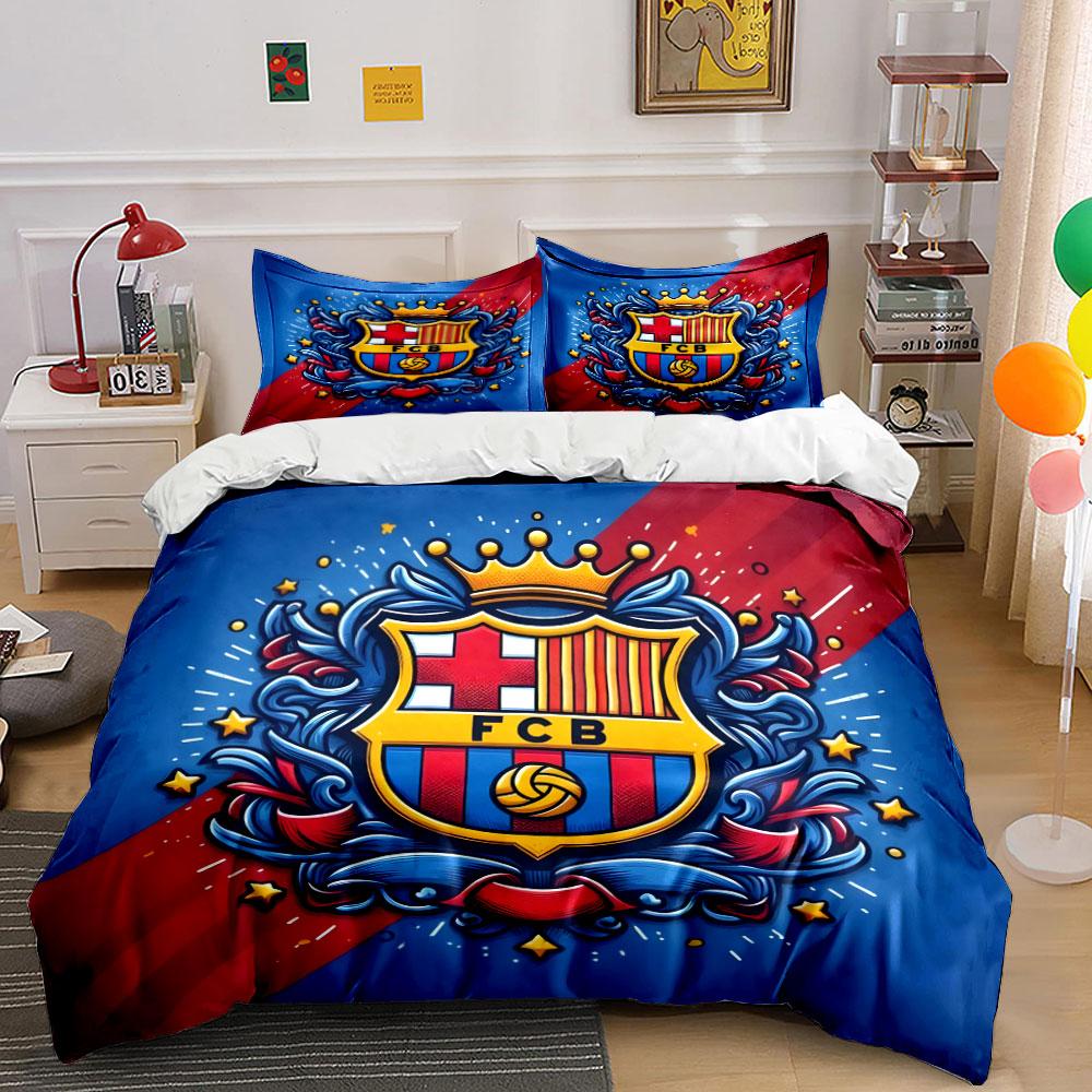 FC Barcelona Crest Design. Bedding Sets Duvet Cover Sets Duvet Covers Pillowcases(1*Duvet Cover 2*Pillowcases Without Duvet Insert)