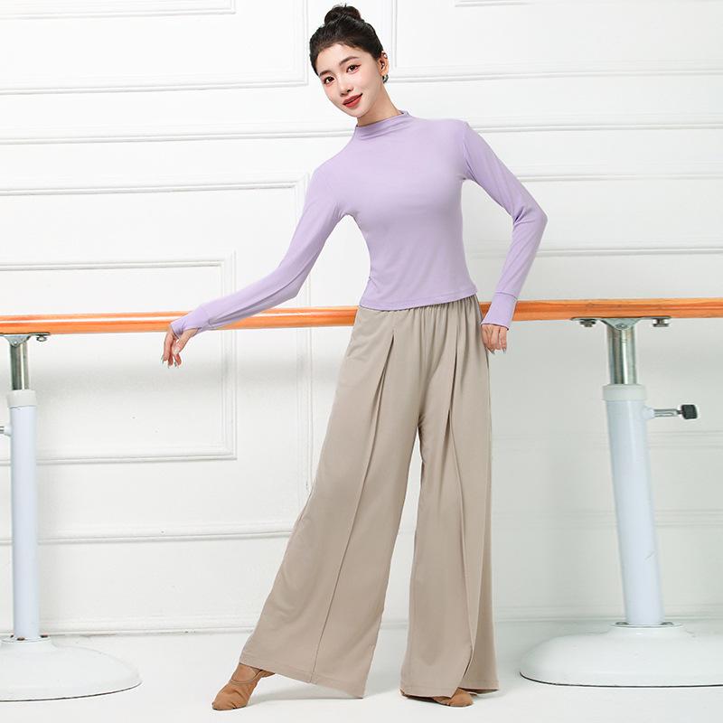 

Жіночий костюм для практики китайського класичного танцю з довгим рукавом без пальців для сучасного мистецтва та іспитів M