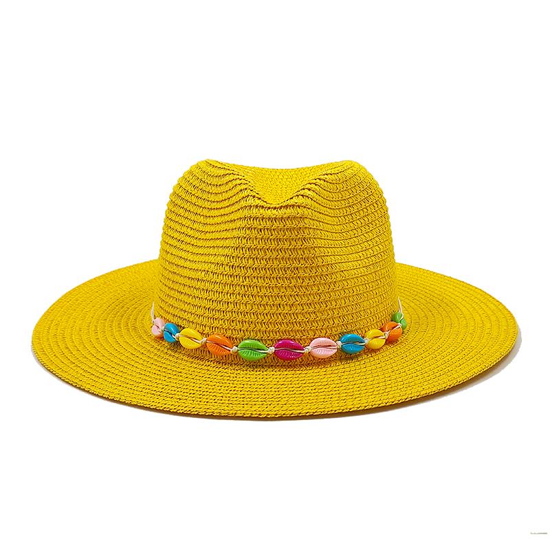 Summer Straw Hat Fashion Simple Hat For Men Women Wide Brim Jazz Hat Casual Classic Sun Hat Foldable Travel Beach Hat