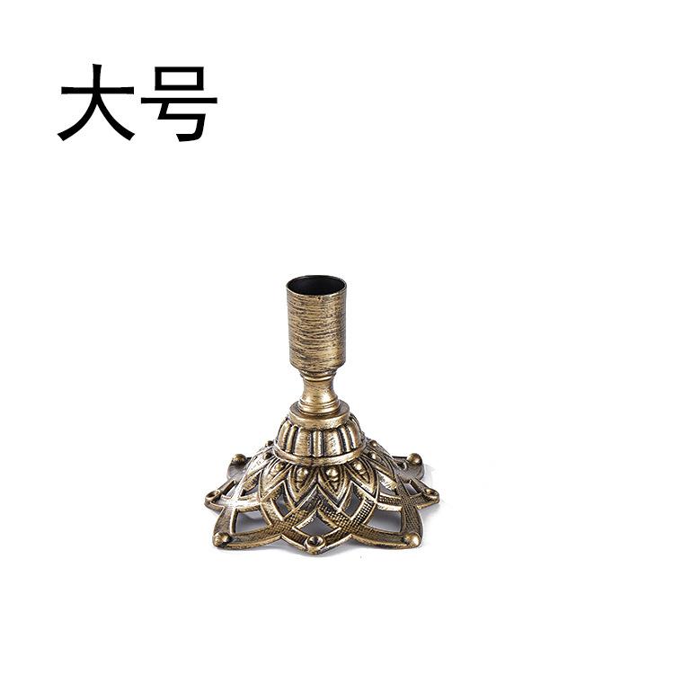 European Style Iron Candle Holders Style Wedding Candlesticks-Elegant Candle Holders for Reception Tables Luxury Prop Decor