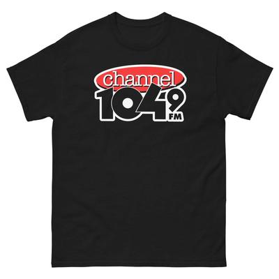 Channel 104.9 New Music Alternative Graphic 100% Cotton T-shirt Mens Tees Top Unisex Classic Tee