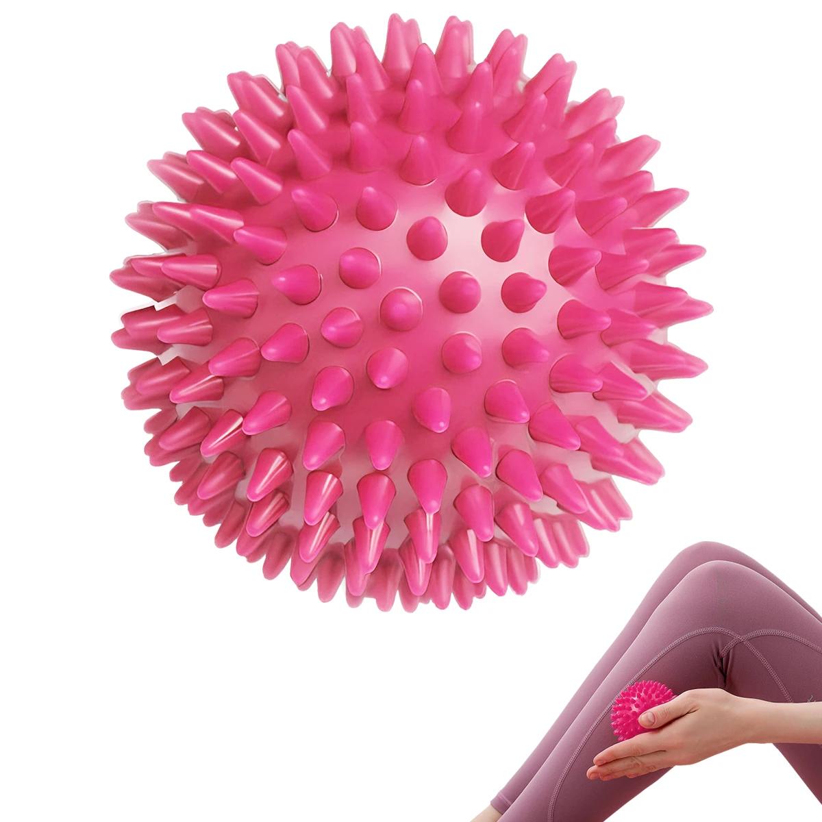 7Cm Spiky Massage Ball, Hard Lacrosse Ball Massage Ball For Myofascial Release Exercise Hand Foot Plantar Reliever Fasciitis