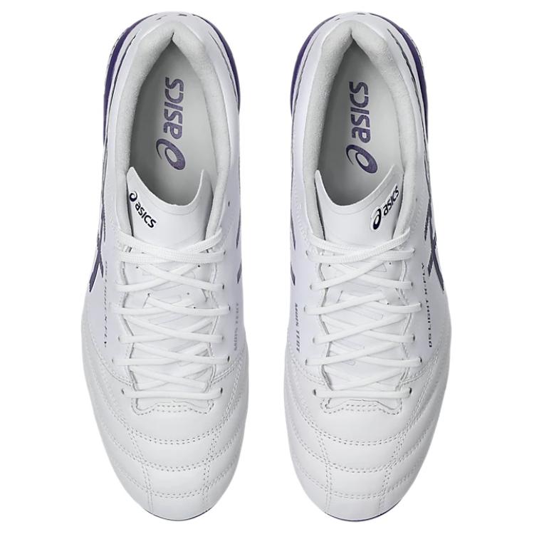 Asics Ds Light X-Fly 5 Comfortable Sports Artificial Grass Natural Grass Football Shoes Men Football Shoes White Purple 1101A047-104
