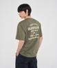 Syupeodeulai Work Label Graphic Short Sleeve T-Shirt Khaki Sduiscq71Khk
