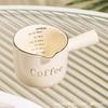 Ins High Appearance Coffee Milk Pitcher With Scale Espresso Cup Ceramic Measuring Milk Pot