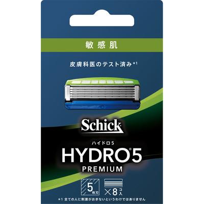 Sic japan sic hydro Hydro 5 Premium Ersatzklingen - Empfindliche Haut - 8 Stück Ersatzklingen für Herren Rasierer für Männer Beim Auswechseln der Klinge, seien Sie vorsichtig