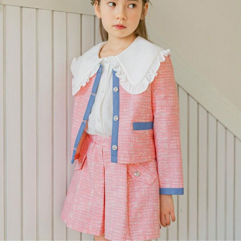 Olivan Olivan Canna Tweed Jacket  Pink 