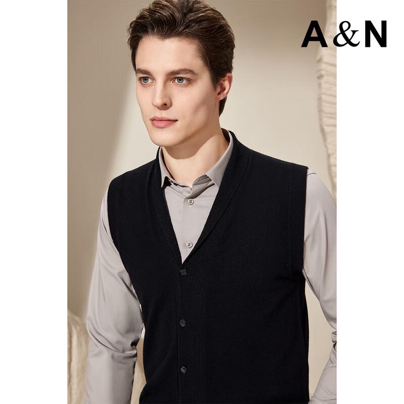 Herren Kaschmir-Mischung V-Ausschnitt Strickweste