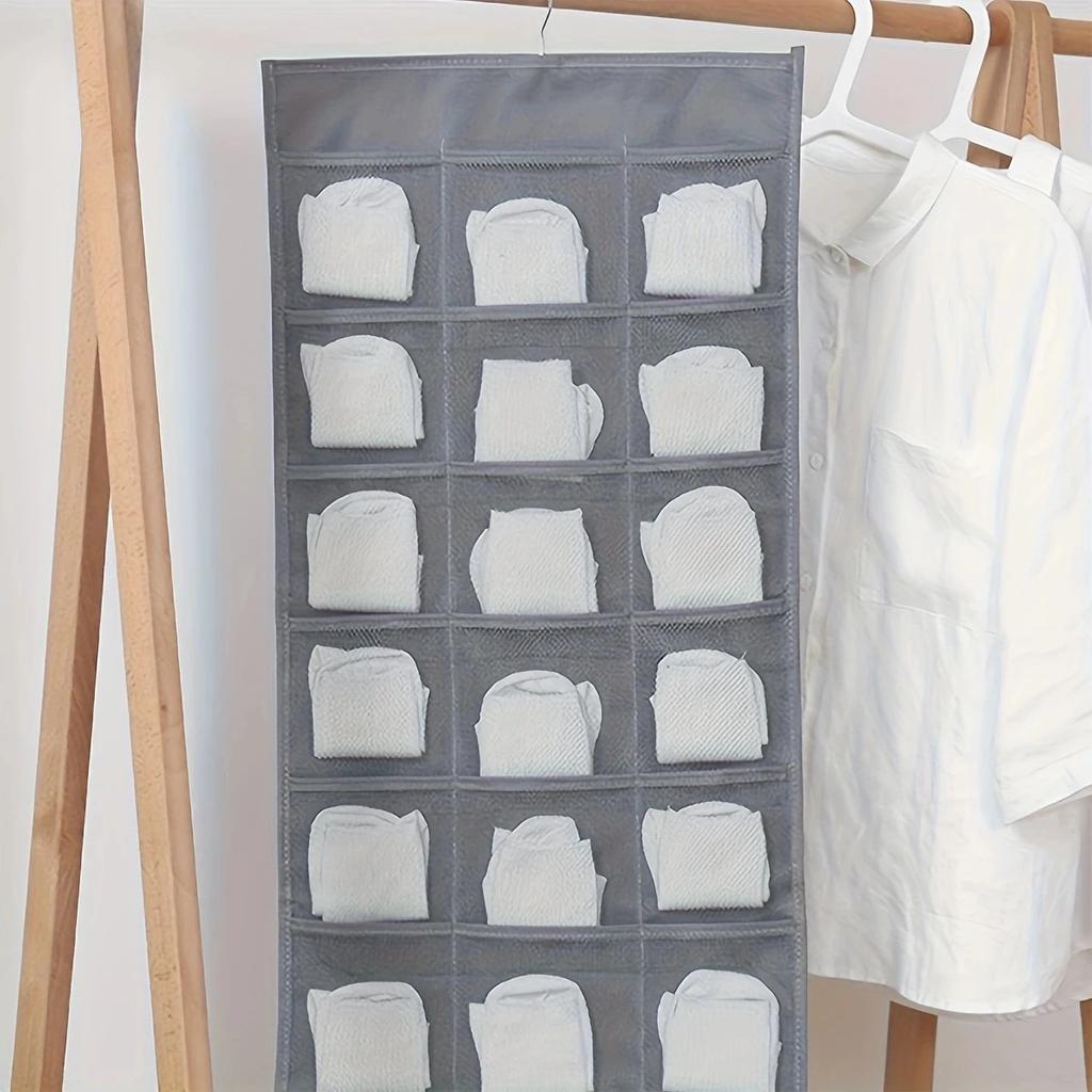 1 Stück - Socken, Unterwäsche-Aufbewahrung, Hängeaufbewahrungstasche für den Kleiderschrank für kleine Gegenstände, Wandtür, geeignet zum Sortieren und Organisieren von Taschen