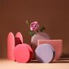 Nordic Geometric Ceramic Flower Vase – Colorful Home & Office Table Decor