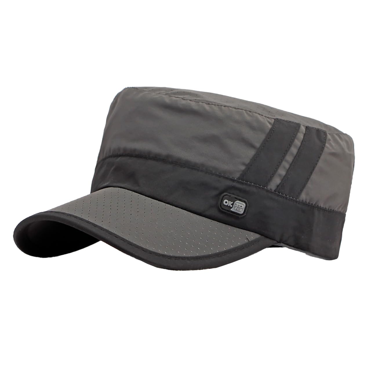 

White Fang Cap Flat Hat Outdoor Hat Casual Sports Men Women CZA277 (Gray) серый