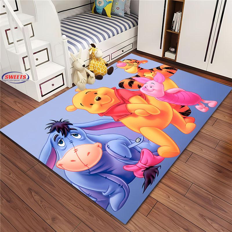 1 Pezzo Tappeto Area Winnie the Pooh Tigger, Tappeti Soggiorno e Camera da Letto, Tappetino Divano Camera Bambini, Tappeto Antiscivolo Pavimento Zerbino, Regalo per Bambini