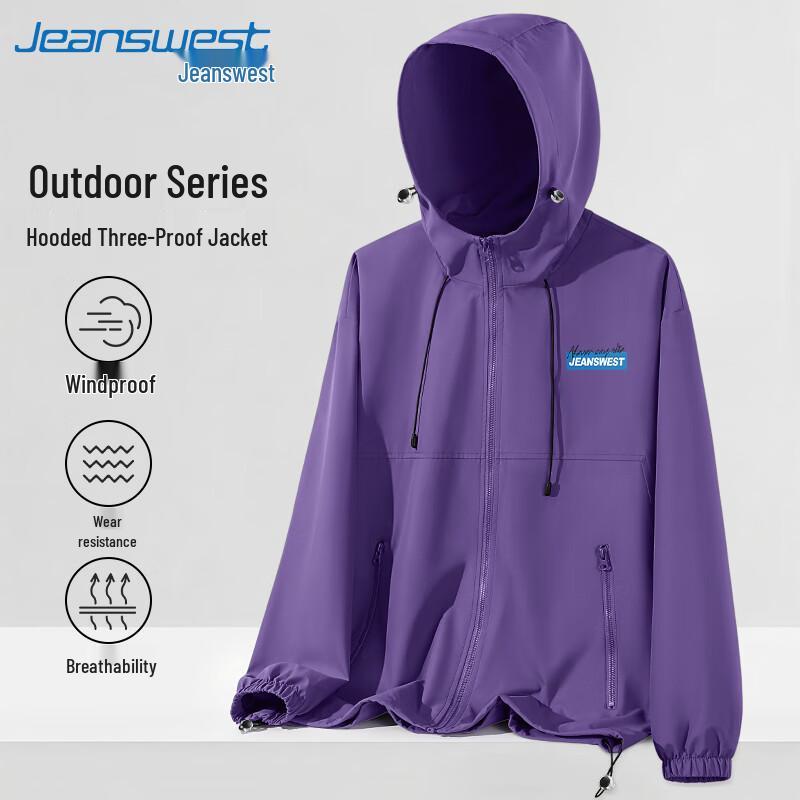 

Jeanswest Men s Windproof Water-Repellent Outdoor Jacket 2XL