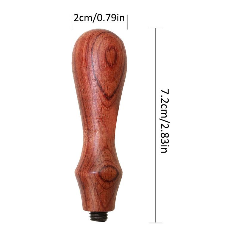 Retro Wax Sealing Stamp Wood Handle Lacquer Seal Wooden Handle DIY Handicraft Roller Stamp Decor Envelope Sealing Handle Tool