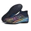 Scarpe da calcio da uomo Scarpe da calcio alte con punte lunghe alla caviglia AG/TF Scarpe da calcio per bambini con tacchetti per erba da esterno Scarpe da calcio sportive da allenamento
