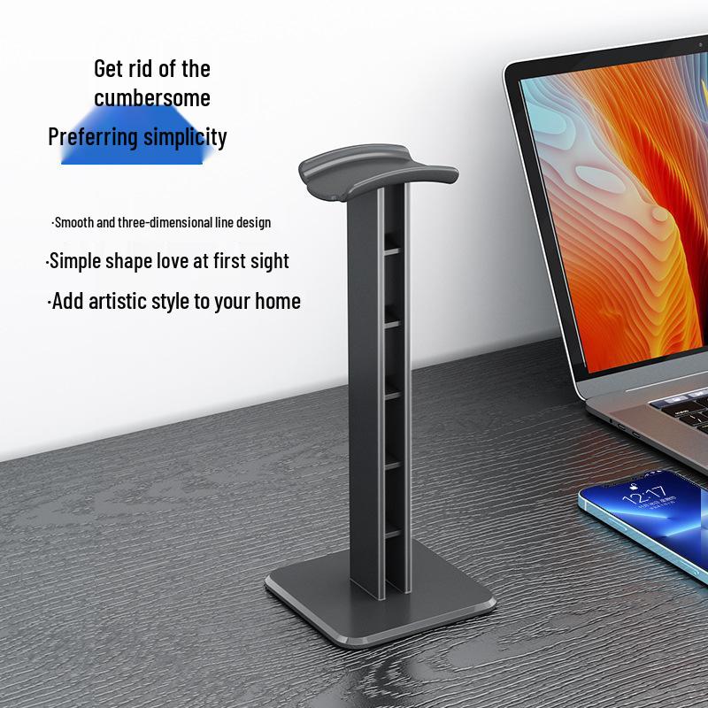 Universal Over-Ear Headphone Stand for Internet Cafe Headsets and Display