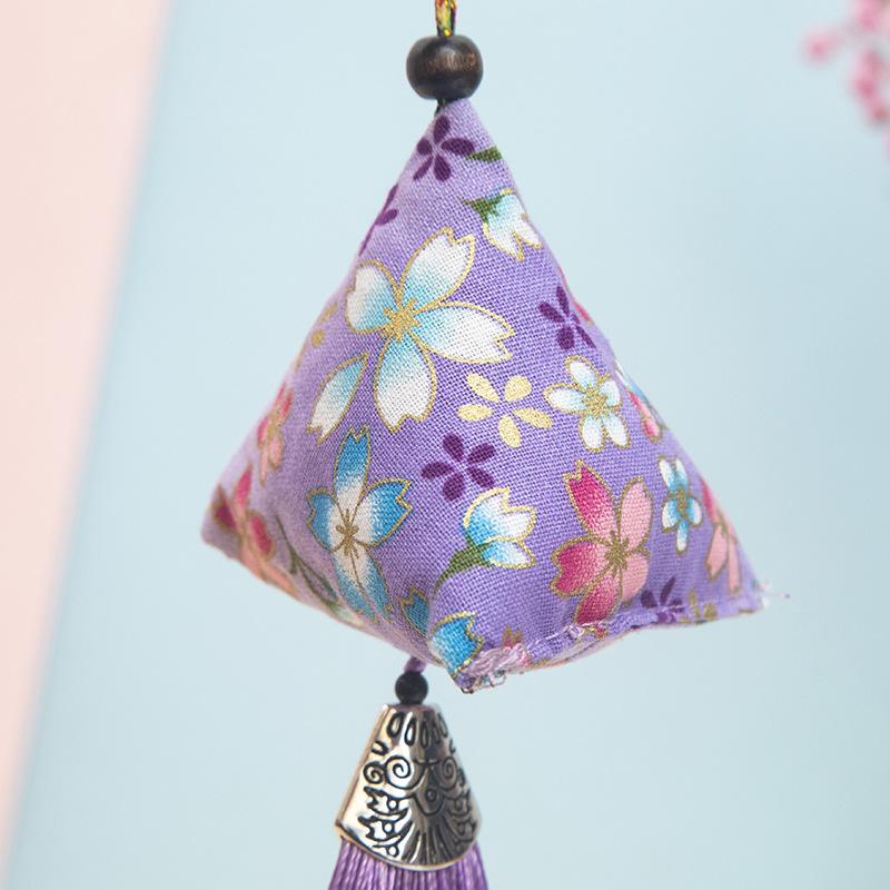 Dragon Boat Festival Zongzi Sachet Triangle Moxa Leaf Sachet Bag with Mosquito Repellent Sachet Gift Box Pendant Shopping Mall Gifts