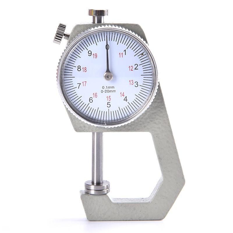 Leather Thickness Gauge Measuring Tools 0-10mm/0.1mm Dial Paper Meter Tester For Hollow Pipe Or Circular Tube Caliper Aluminum