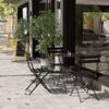 Homlly Ostoo Folding Outdoor Patio Balcony Table and Chairs (2PCS)