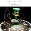 Christmas Stemmed Wine Glass, 530ml Festive Goblet Cup, Decorative Glassware for Home Party, Bar & Holiday Table Setting