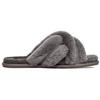 UGG Women's Scuffita Charcoal Sheepskin Slippers 1123572-CHRC