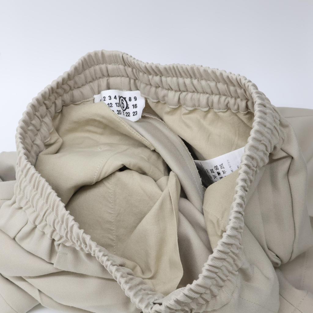 MM6 [Domestic Regular Product/2011 Production] S62KB0189 Elastic Waistband Trousers Wide Pants/ Bottoms 44 beigeUsed