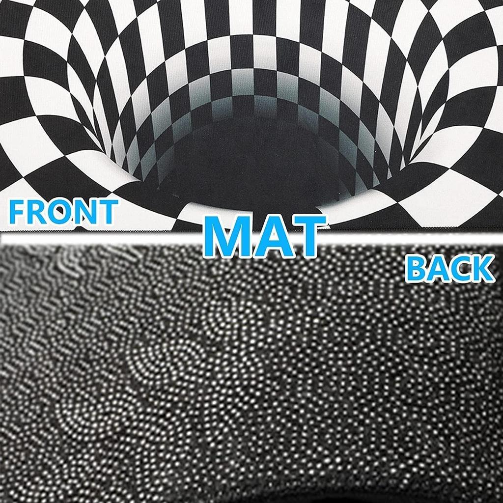 Modern Black and White Checkerboard Geometric Floor Mat Runner Stylish Entryway Hallway Rug Decor for Chic House Home Decor Desi