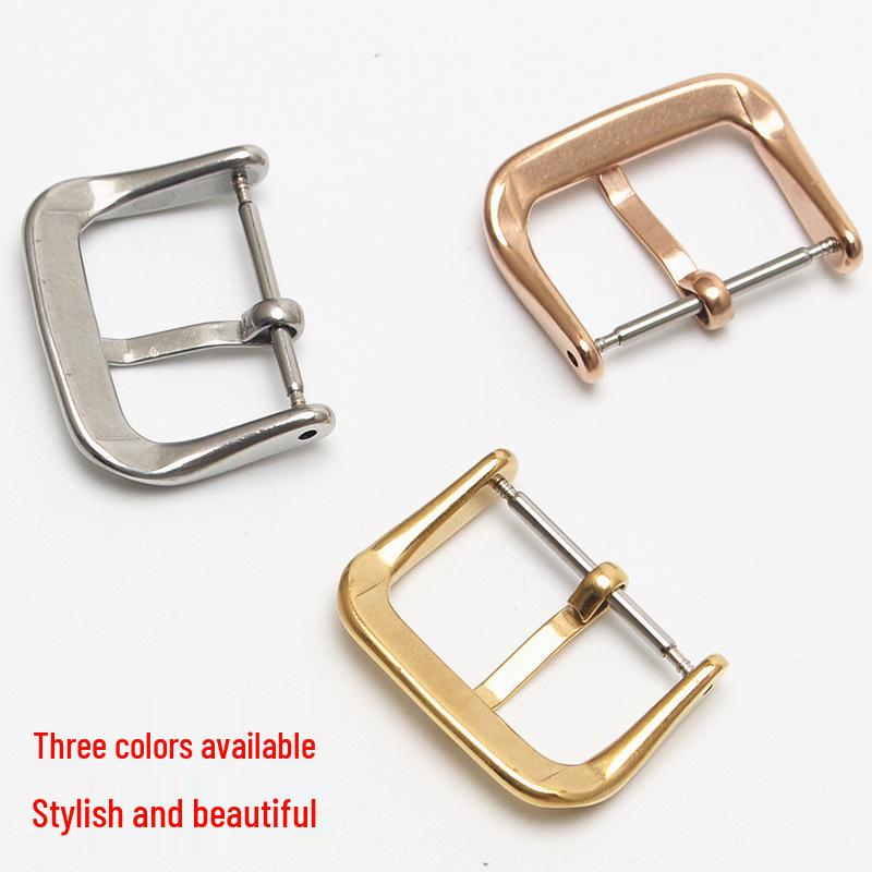 Gold/Roségold Poliertes Edelstahl Uhrenarmband Dornschließe - Universelles Uhrenzubehör