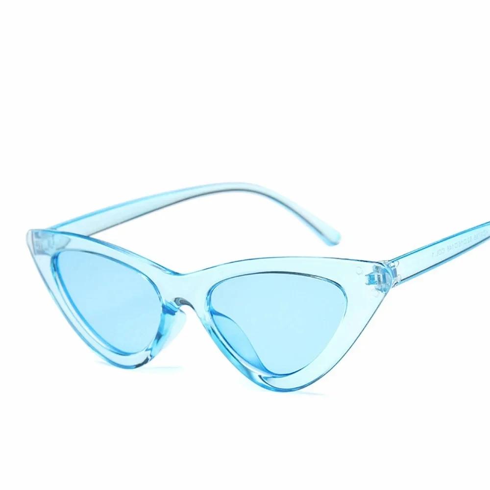 Vintage Cateye Sunglasses Women Retro Small Cat Eye Sun Glasses Designer Colorful Eyewear For Female Oculos De Sol